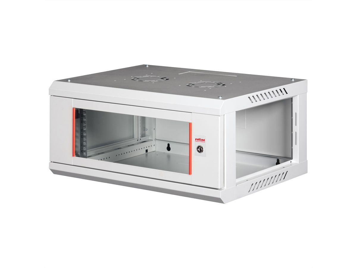 ROLINE 19" Boîtier mural Basic Plus 4U, 600x450 LxP gris