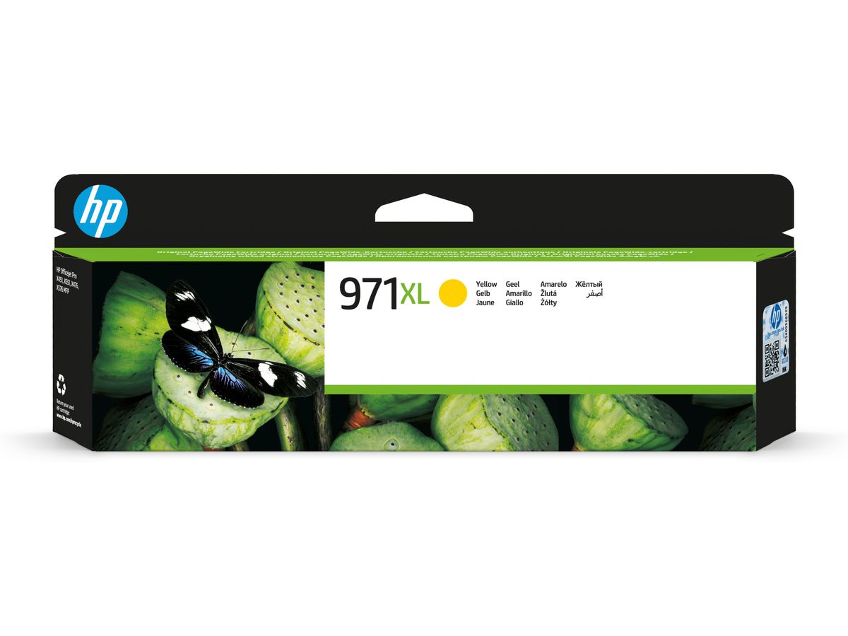 HP 971XL cartouche d'encre jaune grande capacité authentique