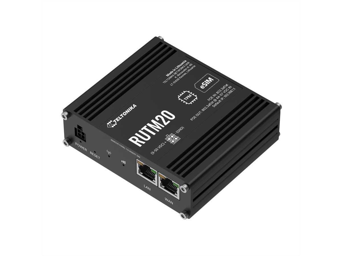 TELTONIKA RUTM20 Routeur 5G PoE Dual SIM & eSIM