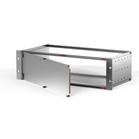 SCHROFF Face avant, blindée, charnières latérales, 3 U, 84 CV, 2,5 mm, alu