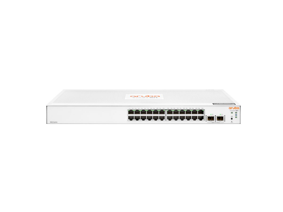 HPE Aruba Networking Aruba Instant On 1830 24G 2SFP Géré L2 Gigabit Ethernet (10/100/1000) 1U