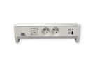 BACHMANN DESK 2xUTE 1xUSB A/C 22W 1xcommutateur GST18 RAL9010
