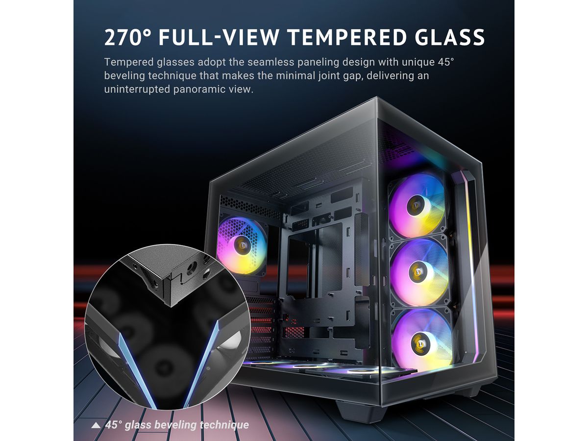 ANTEC Constellation C5 ARGB Boîtier PC Midi Tower ATX, noir