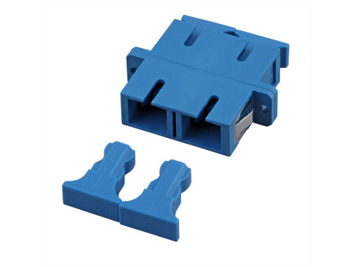 Coupleur FO Single-Mode, SC/SC duplex, bleu, bleu