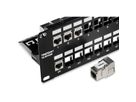 TRENDnet TC-KP48S Tableau de connexion blindé HD 2U Keystone vierge à 48 ports