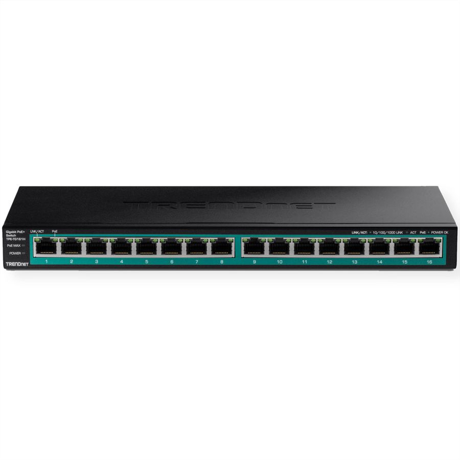 TRENDNET TPE-TG161H Switch PoE+ Gigabit à 16 ports