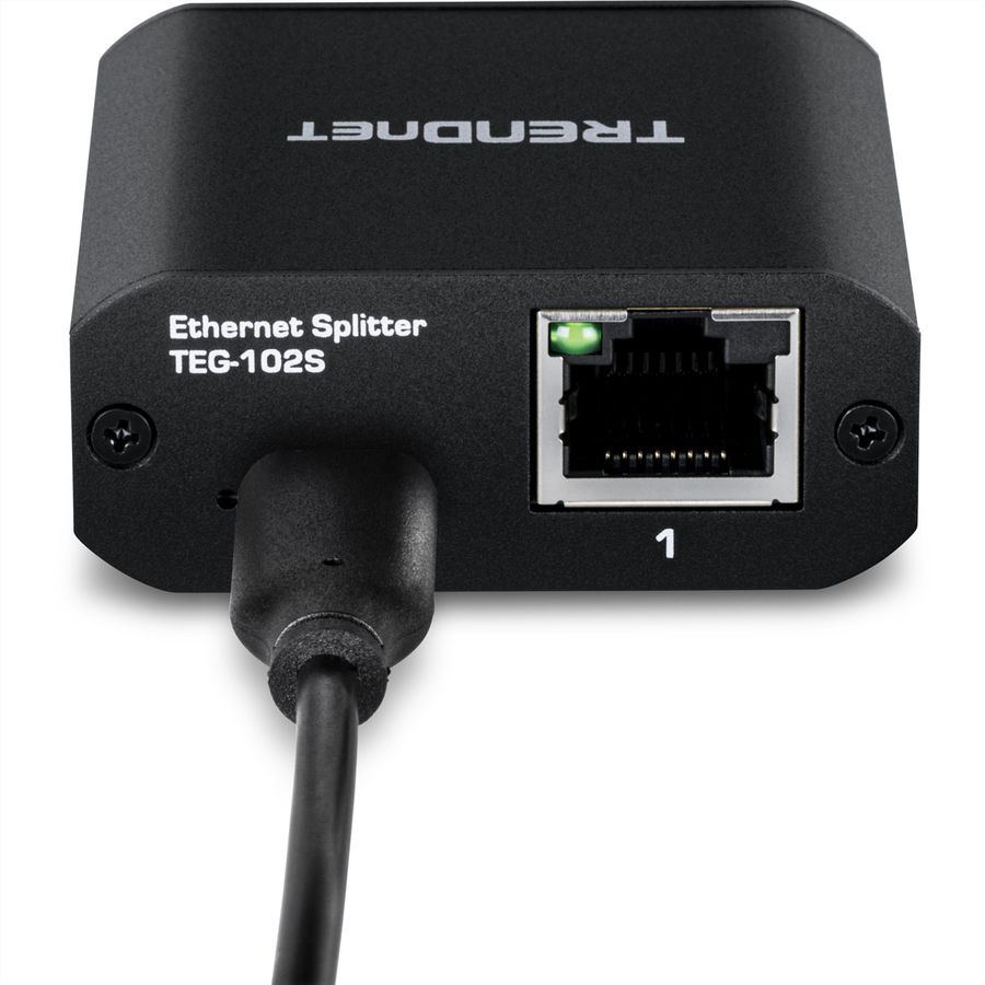 TRENDnet TEG-102S Répartiteur Gigabit à 2 ports avec alimentation USB de type C