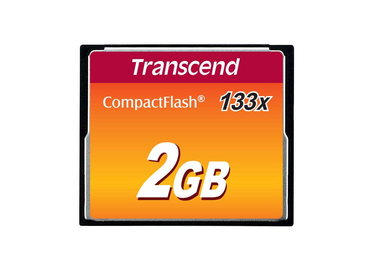 Transcend TS2GCF133 mémoire flash 2 Go CompactFlash MLC