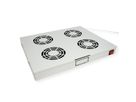 ROLINE 19" Unité de ventilation, 4 ventilateurs, Thermostat gris