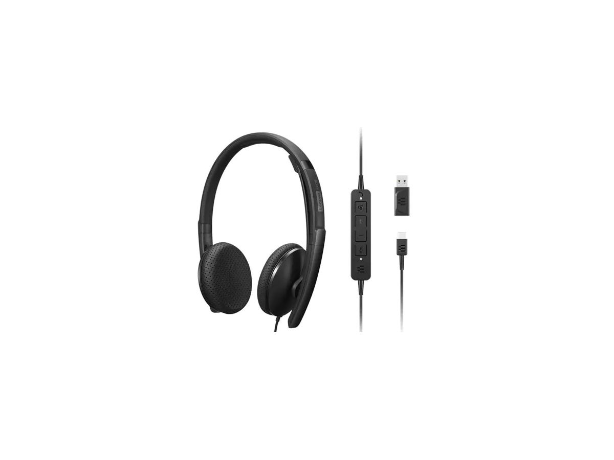 Lenovo 4XD1M45626 écouteur/casque Avec fil Arceau USB Type-C Noir