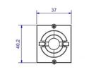 BACHMANN cadre 1xKBD Ø 11 mm
