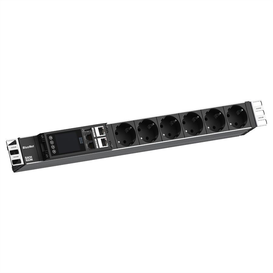 BACHMANN BN ESSENTIAL Metered 19", 6xCEE7/3 2,0m CEE7/7