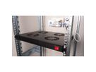 ROLINE 19" Unité de ventilation, 4 ventilateurs, thermostat, noire