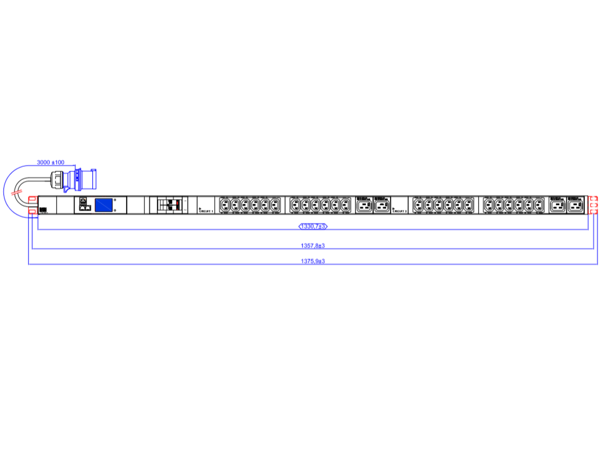 BACHMANN BN2000 ALU 1U 24xC13 4xC19 2LS