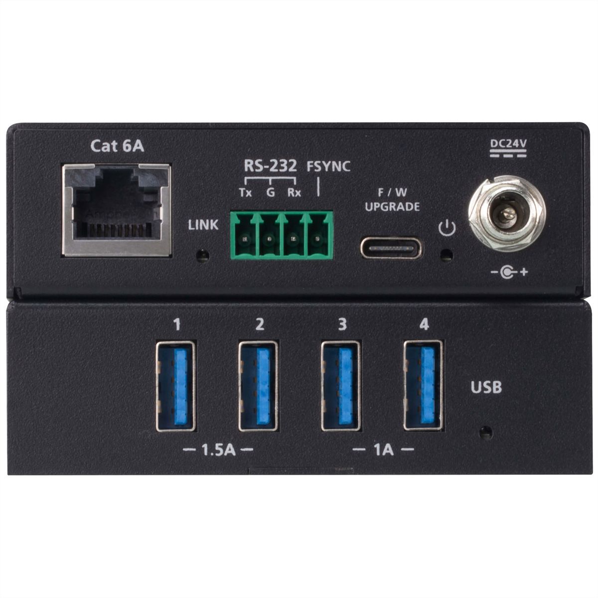 ATEN UCE33100 Prolongateur USB 3.2 Gen 1 Cat 6A à 4 ports, jusqu'à 100 m