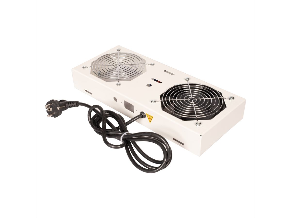 ROLINE 19" Unité de ventilation, 1 ventilateur, pour boîtier mural, gris