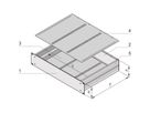 SCHROFF MultipacPRO 19" Châssis, aluminium, pour montage de cartes européennes, 1 U, 220 mm