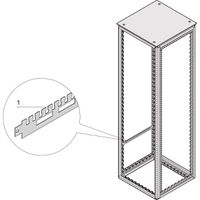 Rail support de câbles Varistar SCHROFF pour profondeur d'armoire, RAL 7021, 800D
