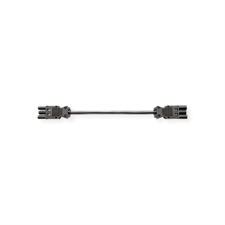 BACHMANN Câble prolongateur GST18-3 Mâle / coupleur, noir, 1 m