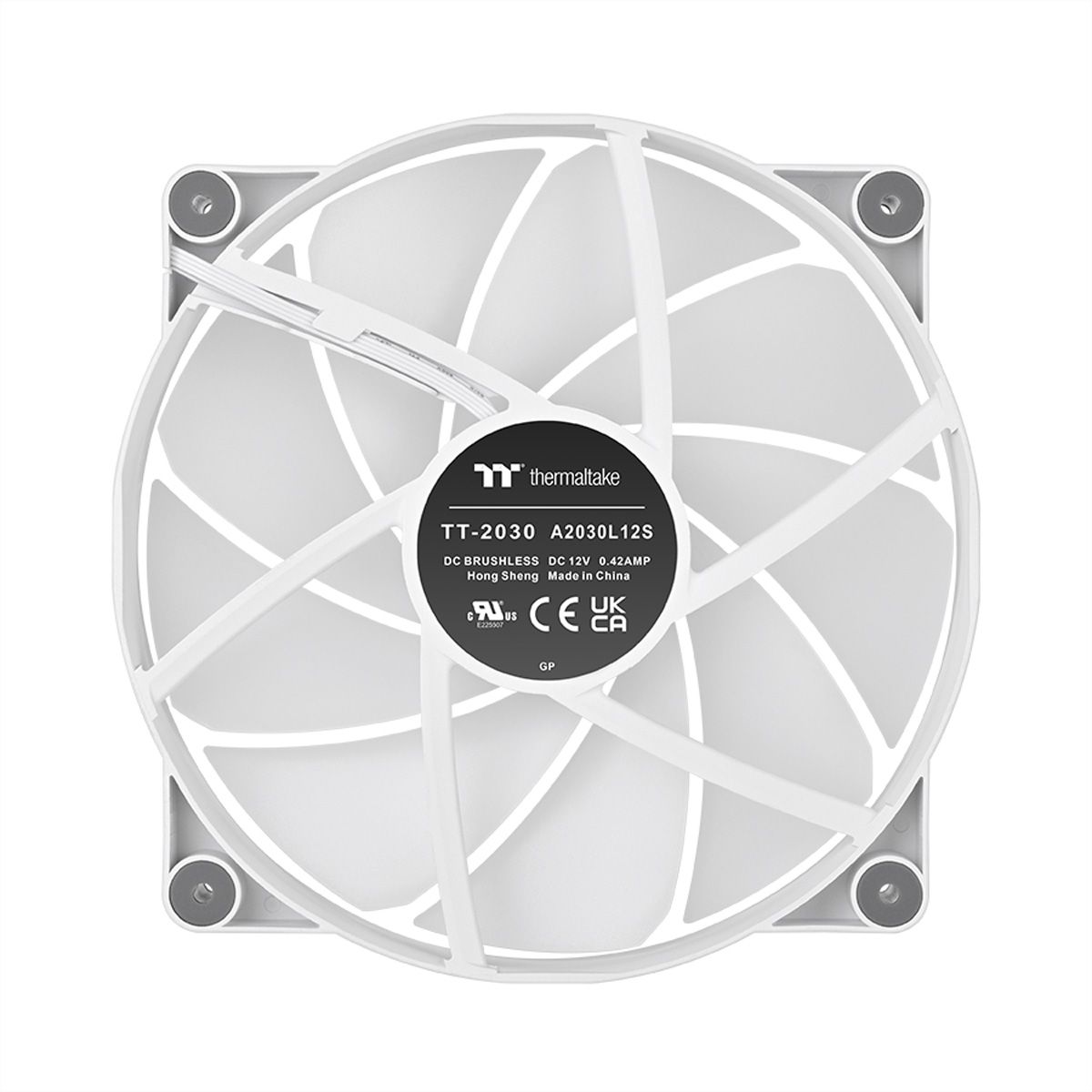 Thermaltake CT200 ARGB Sync 200mm Ventilateur de boîtier, blanc