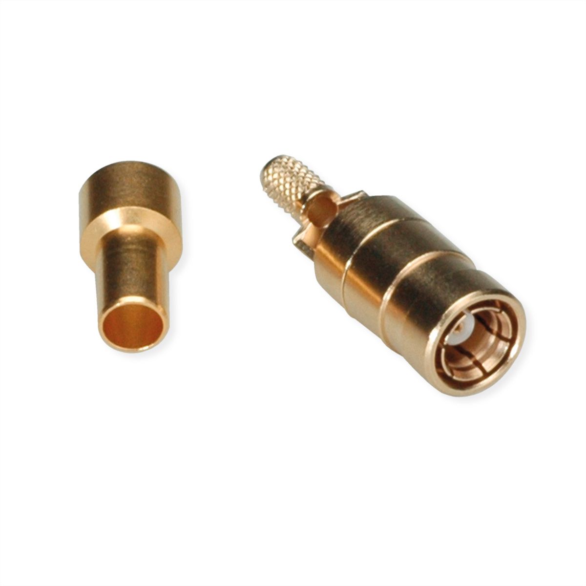 TELEGÄRTNER Prise SMB pour RG-316/U, plaqué or Connexion à souder/à sertir