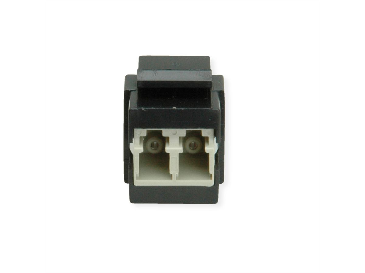 ROLINE Raccord optique LC/LC duplex multimode, Keystone, OM2
