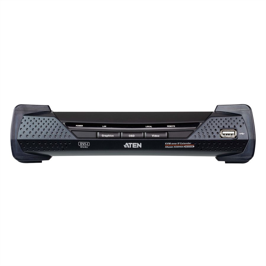 ATEN KE6940R Système d'extension KVM DVI sur IP - Récepteur