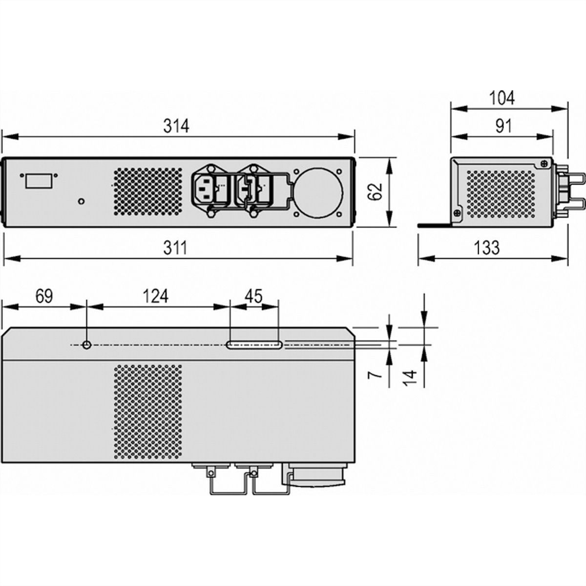 SCHROFF Varistar LHX 20 Interrupteur principal AC