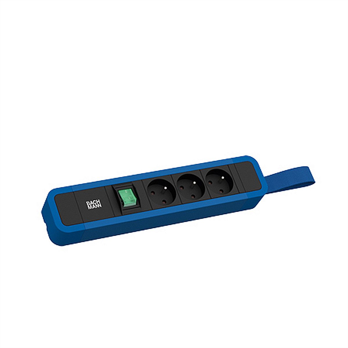 BACHMANN PRIMO 2 3xUTE 1xinterrupteur avec boucle 2m CEE7/7 RAL5010