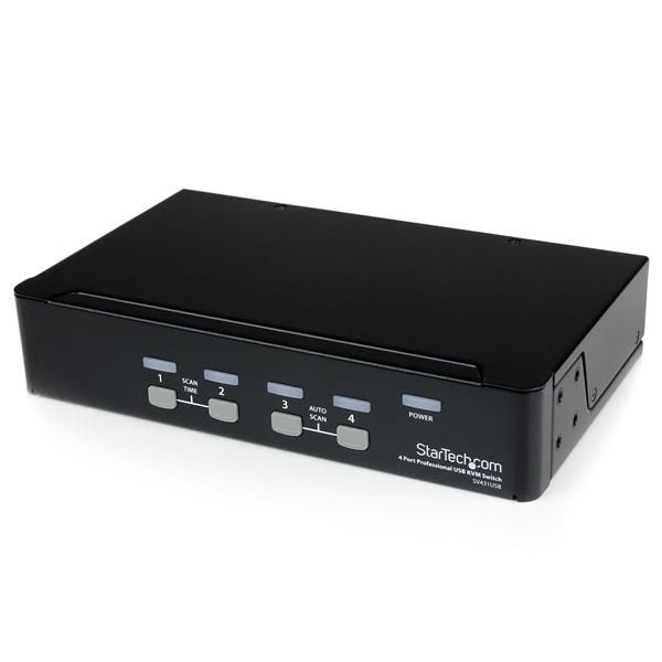 StarTech.com Commutateur KVM 4 ports VGA USB à montage en rack