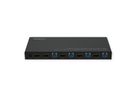 ROLINE Switch KVM, HDMI 4K, USB, 1 User - 4 PC , avec hub USB 3 ports