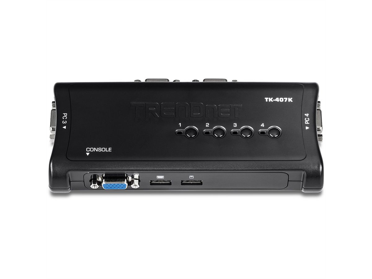 TRENDnet TK-407K Kit de Switch KVM à 4 ports USB