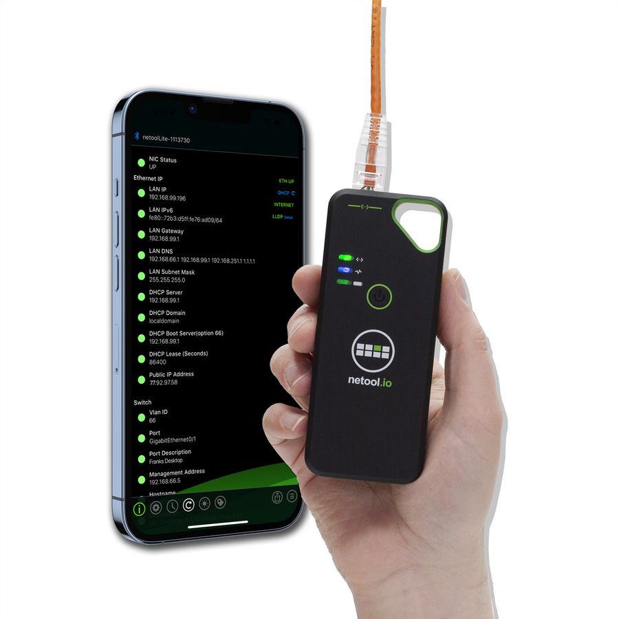 NetPeppers netool.io Lite Testeur de réseau intelligent