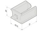 Oeillet de câble SCHROFF, plastique, 30W 100D