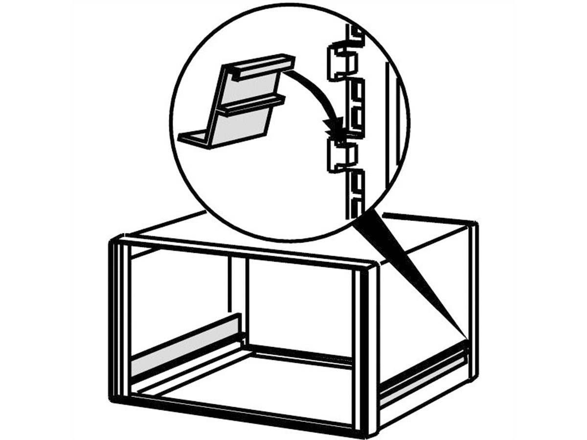 Glissière Comptec SCHROFF pour coffret 19", 300 mm