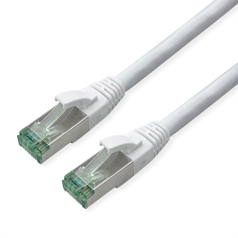 ROLINE RM Cordon Cat.6A S/FTP(PiMF), blanc, 0,5 m