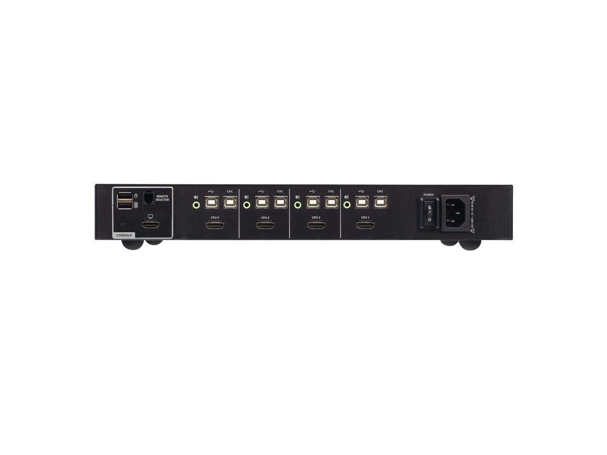 ATEN CS1184H4C Commutateur KVM sécurisé HDMI 4 ports USB avec CAC