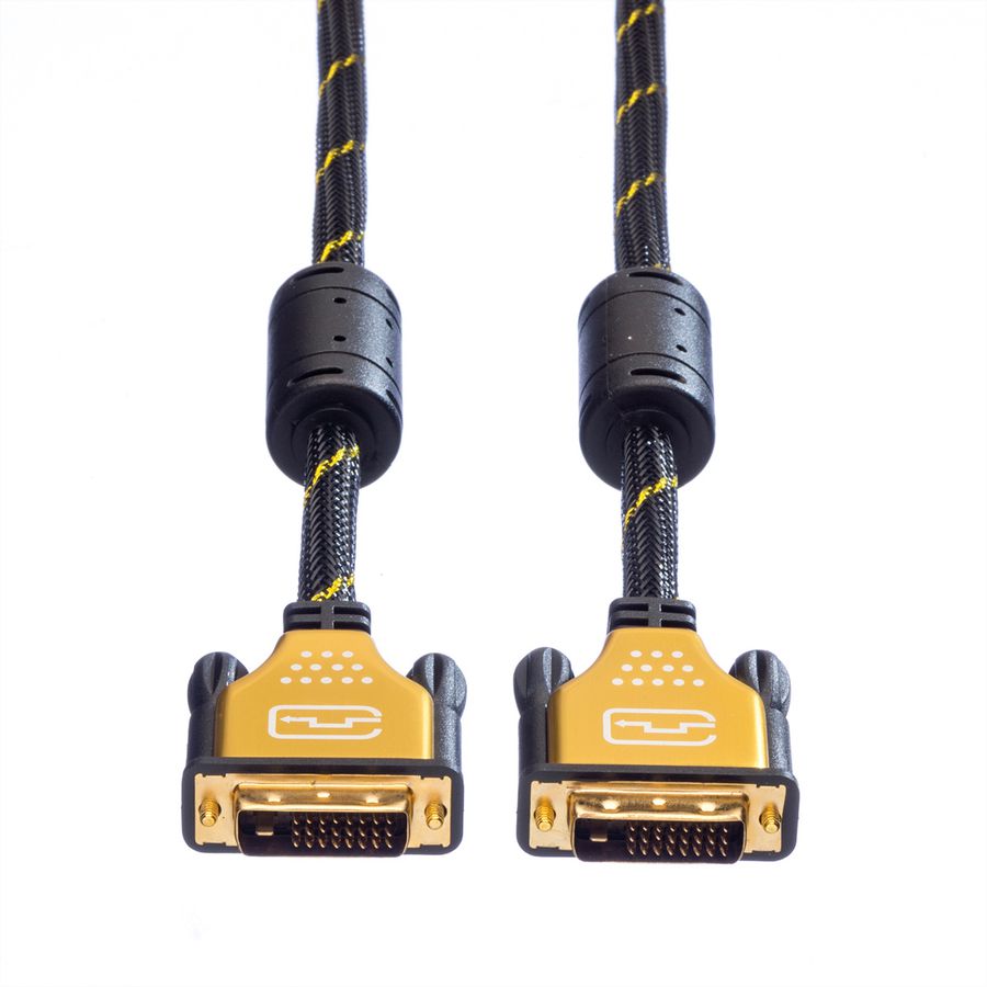 ROLINE GOLD Câble pour écran DVI, M-M, (24+1) dual link, 5 m