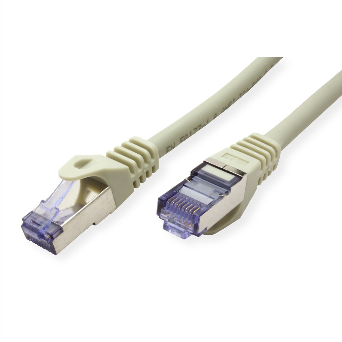 Cordon ROLINE S/FTP(PiMF) Cat.6A / 10 Gigabit, LSOH, Component Level, gris, 2 m