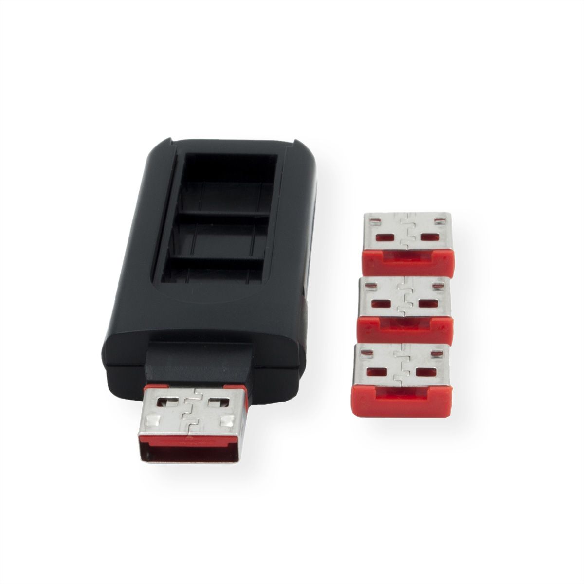 EXSYS EX-1112-R - USB Lock - 4x bloqueur de port, 1 clé