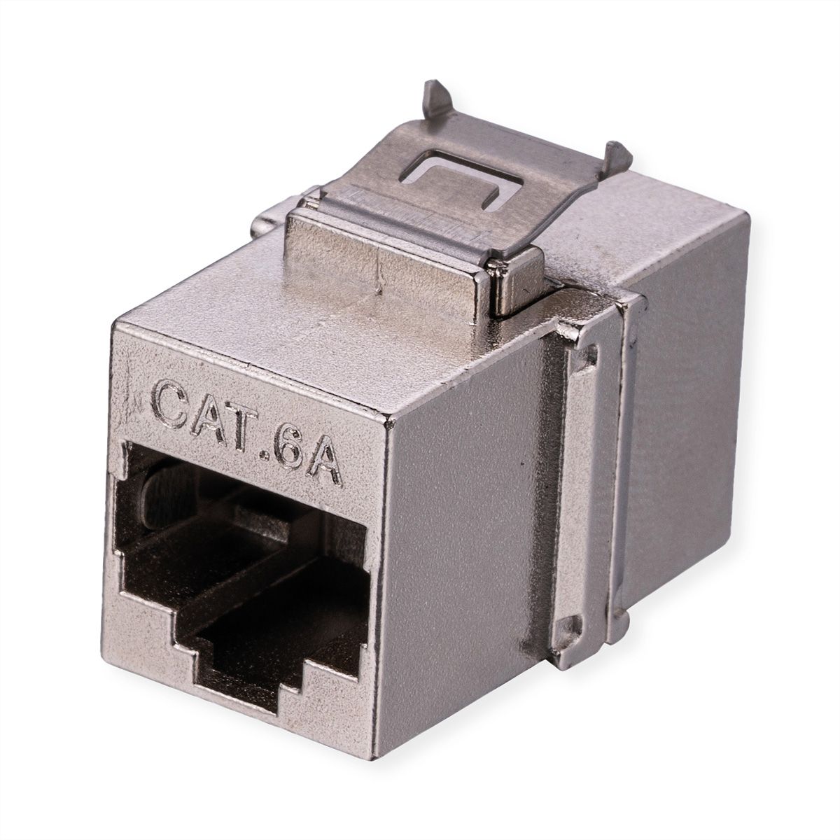 VALUE Coupleur Keystone RJ45, Cat.6A (Classe EA), blindé, court, argent