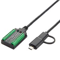 EXSYS EX-13003 Câble USB vers série 1S RS-232/422/485/TTL, bloc terminal, 1.0 m (chipset FTDI)