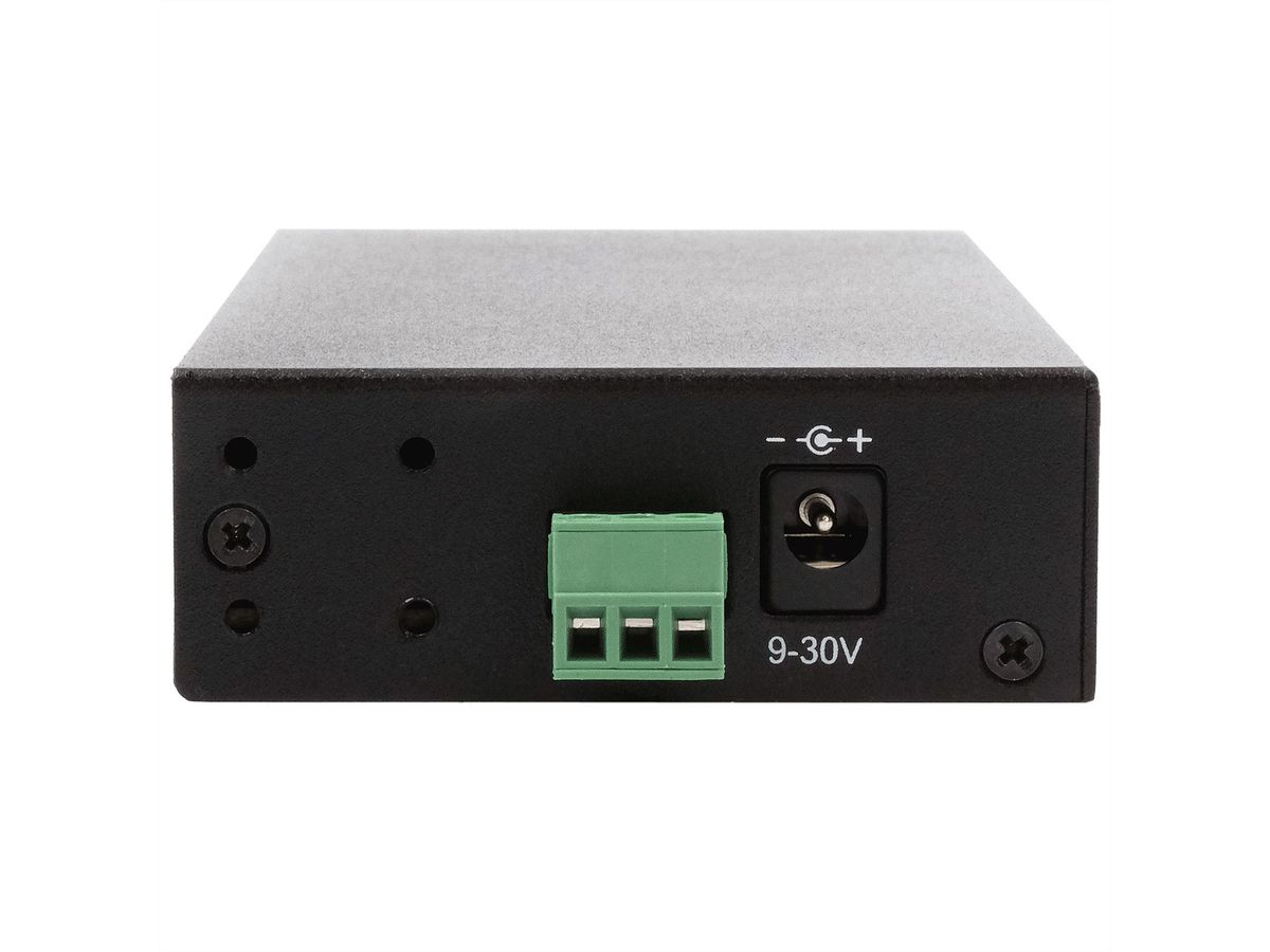 EXSYS EX-12297HMS HUB métallique 7 ports USB 3.2 Gen 2x1, 2x USB-C et 5x USB-A 3.2 Gen 1, pour table, mur et rail DIN