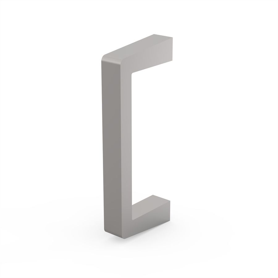 Poignée avant SCHROFF en une pièce, largeur 12,2 mm, anodisé clair, 3 U