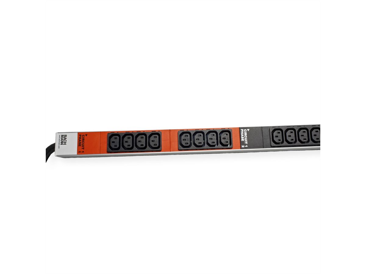 BACHMANN IT PDU ALU 0U 48x C13 2x3x32A ouvert