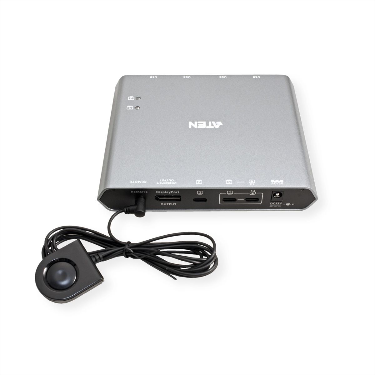 ATEN US3311 Commutateur KVM à 2 ports 4K DisplayPort USB-C avec passage d'alimentation