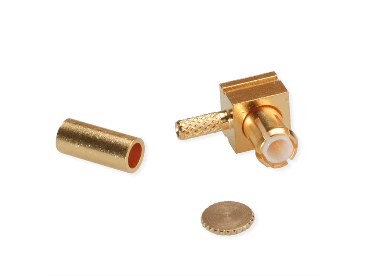 TELEGÄRTNER Connecteur MCX à angle droit pour RG-178B/U