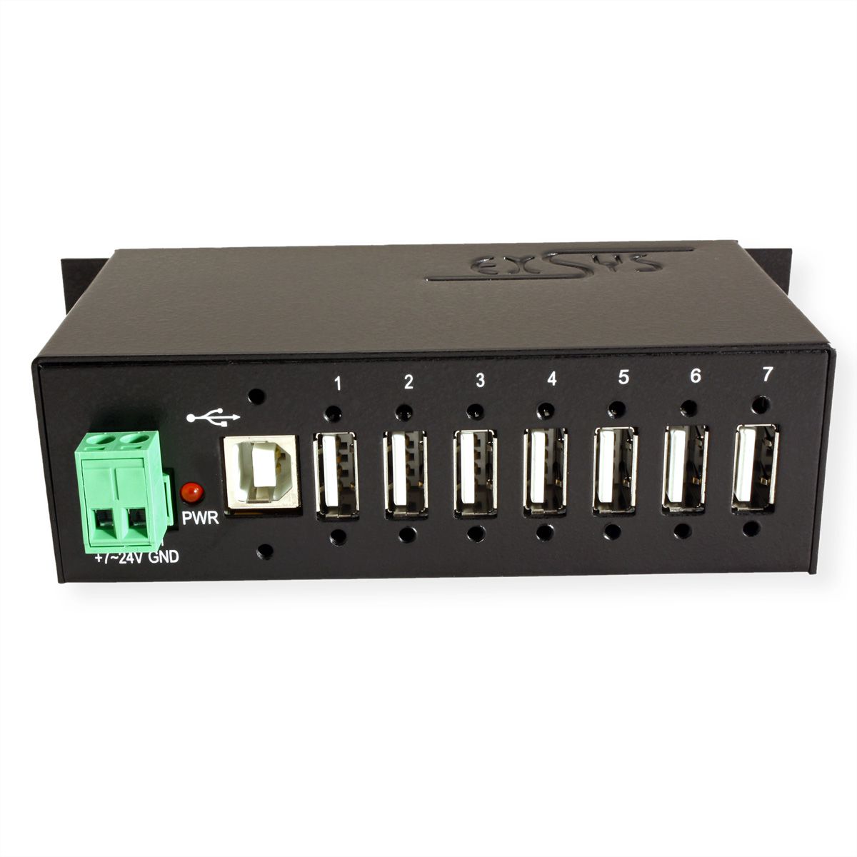EXSYS EX-1177HMV Hub métal USB 2.0, 7 ports