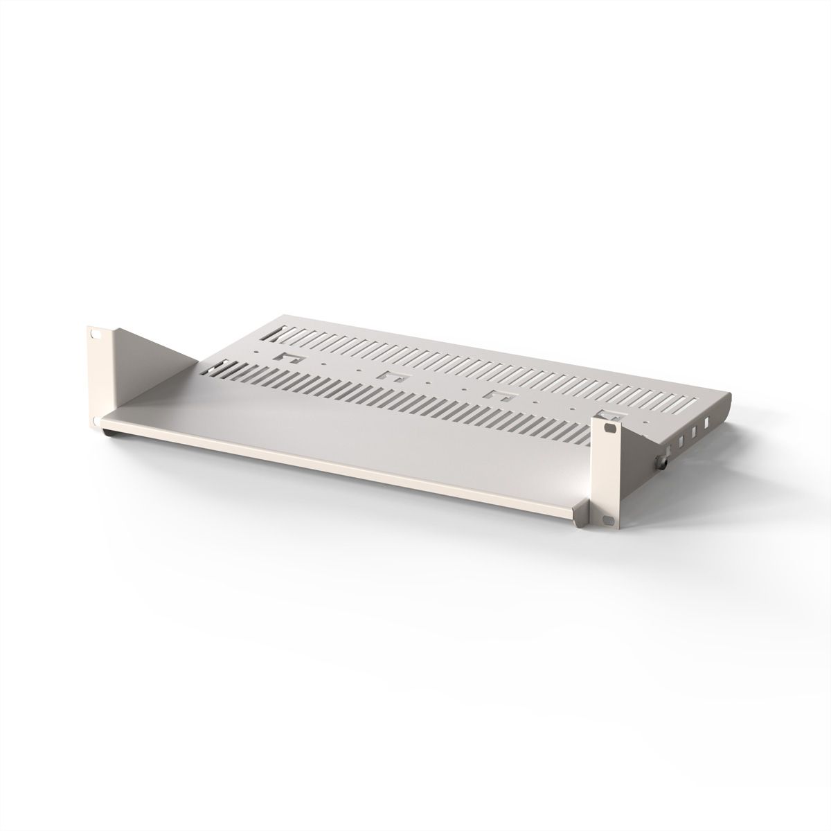 SCHROFF Etagère 19", réglable en profondeur, 2 UH, 430 x 400mm, RAL7035