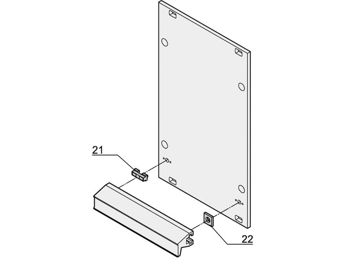 SCHROFF Plug-In Unit Clip de fixation pour poignée d'extraction